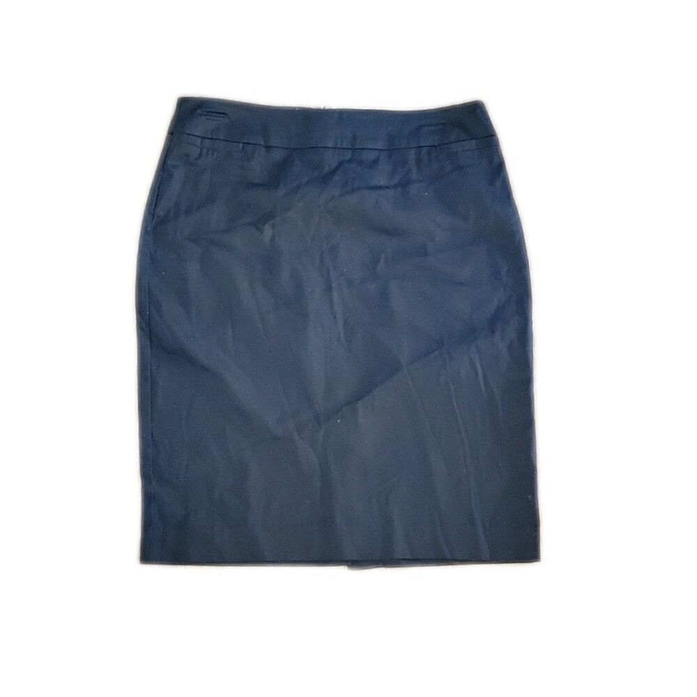 George Classy Career Skirt ~ Sz 6 ~ Black ~ Knee Length ~ Zips in back